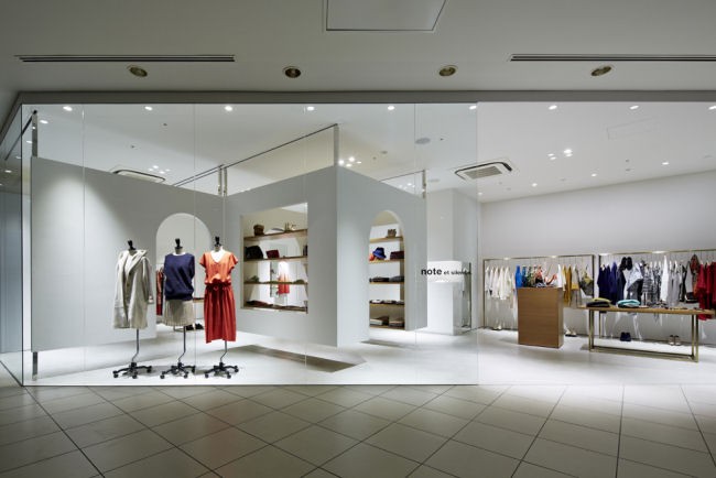 note et silence" Retail shop design in Kobe, Japan