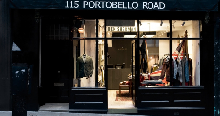 Ben Sherman shop on Porto belo road 