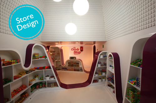 Candy Stop beautiful store design by ROW Studio