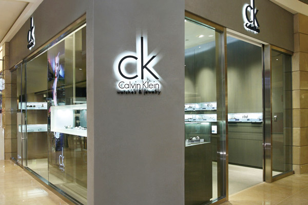 Calvin Klein Watches and Jewelry store design in Taiwan made by Cipriani Associati