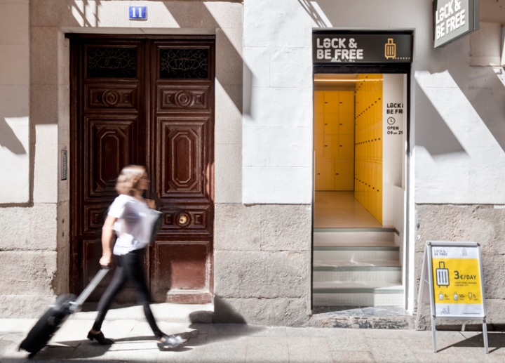 Lock&be free urban lockers in Madrid by Wanna One studio