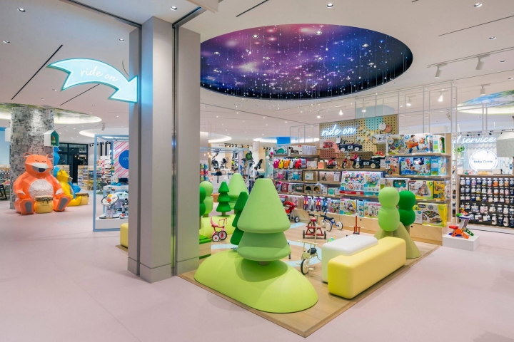 Marie's Baby Circle stores in South Korea by Dalziel & Pow