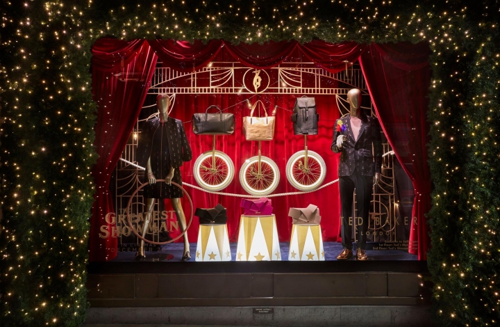 Ted Baker - The Greatest Showman christmas window display 2017