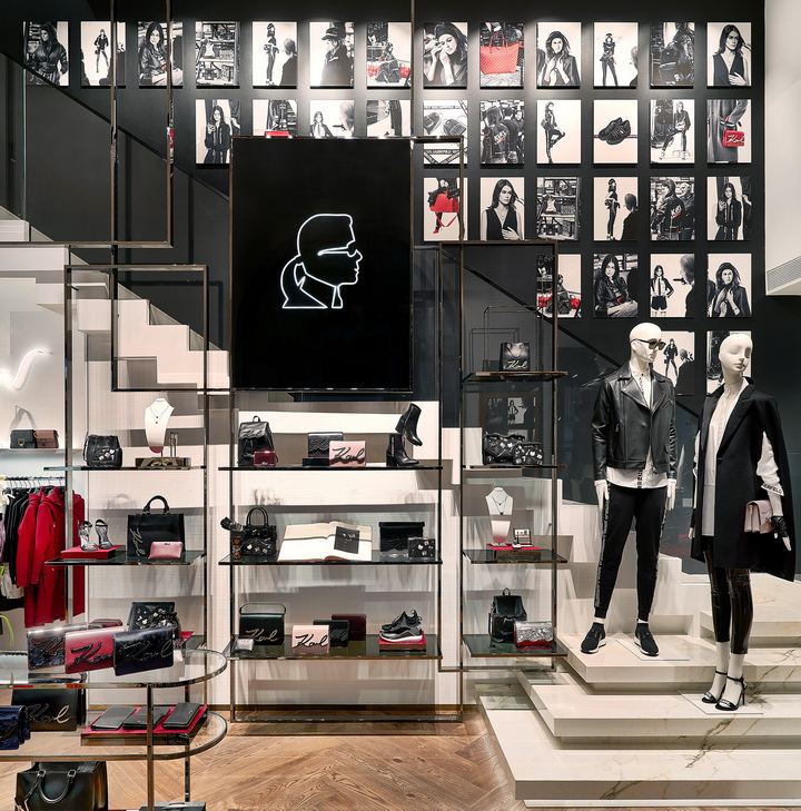  new design concept for KARL LAGERFELD store in Munich by Plajer & Franz studio