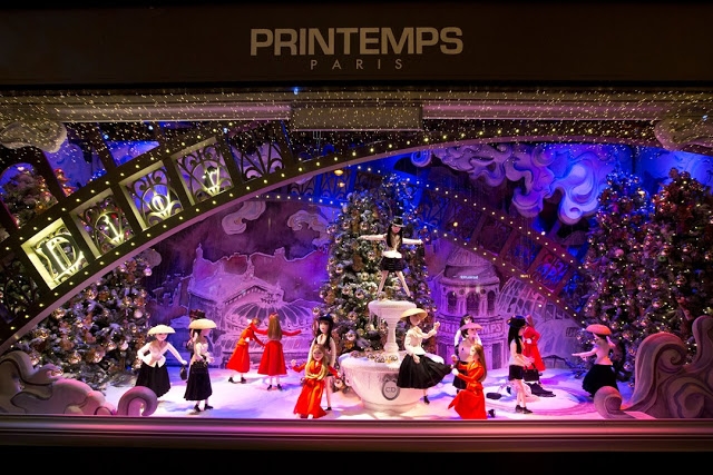 Printemps Paris windows display 2012 Christmas